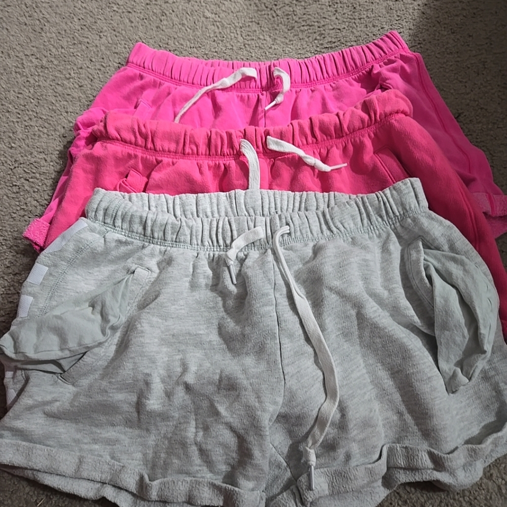 Pink cotton shorts